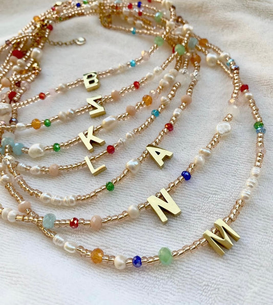 Ogrlica Peachless x Letter