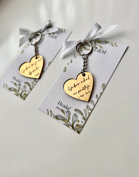 Zahvalnice s kartonom WEDDINGS