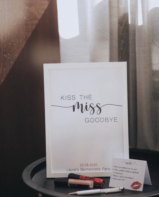 Okvir za djevojačku "Kiss the Miss"