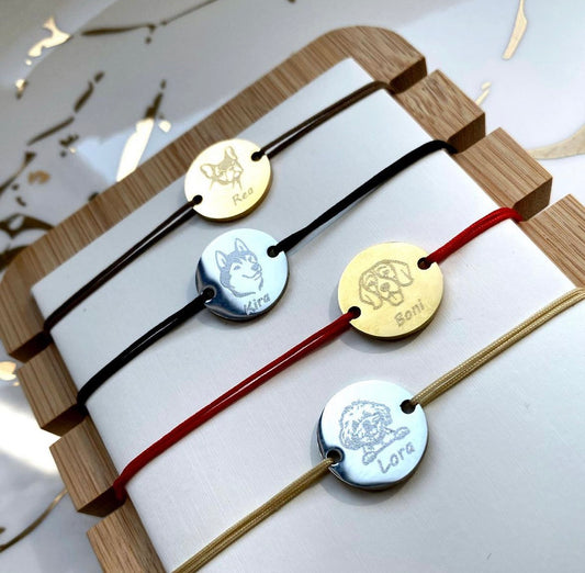 Narukvica s gravurom i koncem Medallion