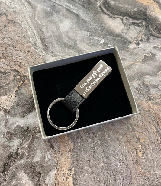 Kožni privjesak za ključeve
