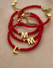 Narukvica perlice + slovo