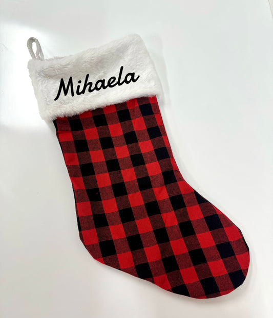 Karirana čizmica XL